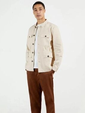 Ted Baker London Men’s Utility Jacket Size 4 Ecru